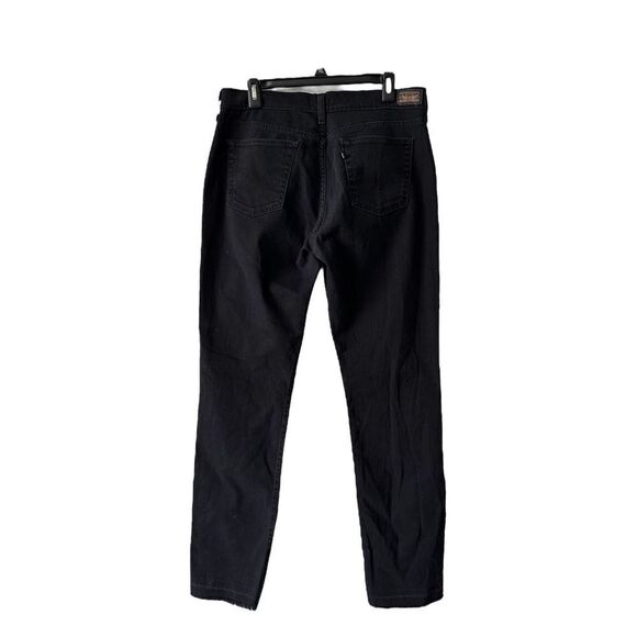 Levi Strauss & Co Women's 5 Pocket Design Straight Leg Jeans Black Size 12 L/C - Picture 6 of 9